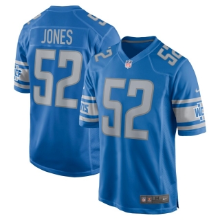 Men's Detroit Lions Christian Jones Nike Blue Game Jersey