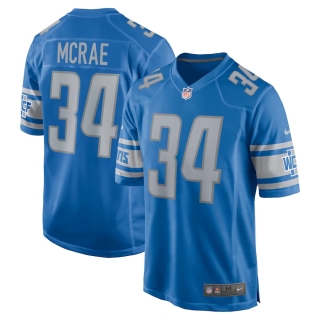 Men's Detroit Lions Tony McRae Nike Blue Game Jersey