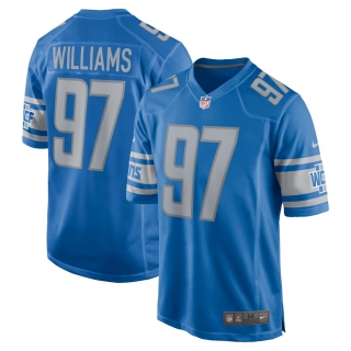Men's Detroit Lions Nick Williams Nike Blue Game Jersey