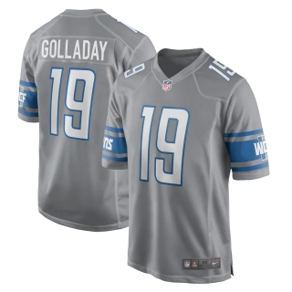 Men's Detroit Lions Kenny Golladay Nike Anthracite Alternate Game Jersey