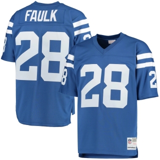 Men's Indianapolis Colts Marshall Faulk Mitchell & Ness Royal Retired Player Legacy Replica Jersey