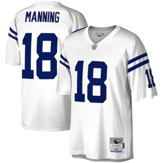 Men's Indianapolis Colts Peyton Manning Mitchell & Ness White Legacy Replica Jersey