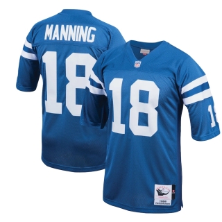 Men's Indianapolis Colts Peyton Manning Mitchell & Ness Royal 1998 Authentic Throwback Retired Player Jersey