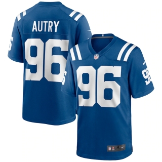 Men's Indianapolis Colts Denico Autry Nike Royal Game Jersey