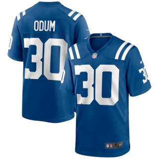 Men's Indianapolis Colts George Odum Nike Royal Game Jersey