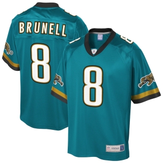 Men's Jacksonville Jaguars Mark Brunell NFL Pro Line Teal Retired Player Replica Jersey