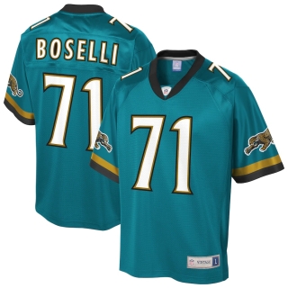 Men's Jacksonville Jaguars Tony Boselli NFL Pro Line Teal Retired Player Replica Jersey