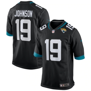 Men's Jacksonville Jaguars Collin Johnson Nike Black Game Jersey