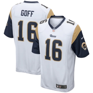 Men's Los Angeles Rams Jared Goff Nike White Game Player Jersey