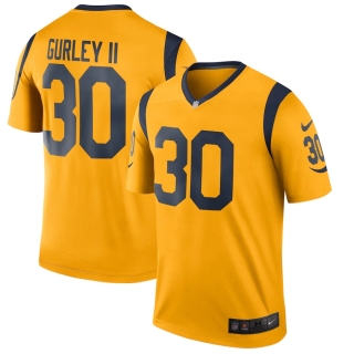 Men's Los Angeles Rams Todd Gurley II Nike Gold Color Rush Legend Player Jersey