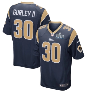 Men's Los Angeles Rams Todd Gurley II Nike Navy Super Bowl LIII Bound Game Jersey