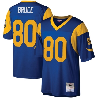 Men's St Louis Rams Isaac Bruce Mitchell & Ness Royal Legacy Replica Jersey