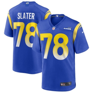 Men's Los Angeles Rams Jackie Slater Nike Royal Game Retired Player Jersey