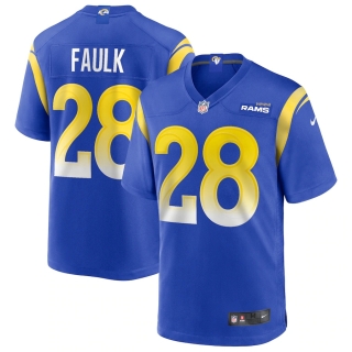 Men's Los Angeles Rams Marshall Faulk Nike Royal Game Retired Player Jersey
