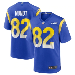 Men's Los Angeles Rams Johnny Mundt Nike Royal Game Jersey
