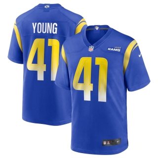 Men's Los Angeles Rams Kenny Young Nike Royal Game Jersey