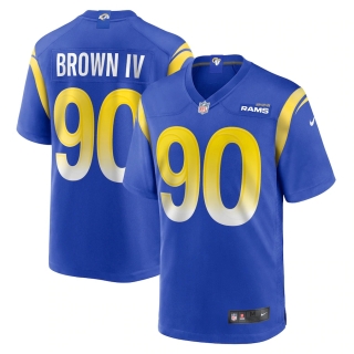 Men's Los Angeles Rams Earnest Brown IV Nike Royal Game Player Jersey