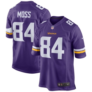Men's Minnesota Vikings Randy Moss Nike Purple Retired Player Game Jersey
