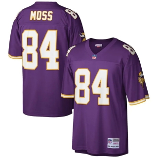 Men's Minnesota Vikings Randy Moss Mitchell & Ness Purple Big & Tall 1998 Retired Player Replica Jersey