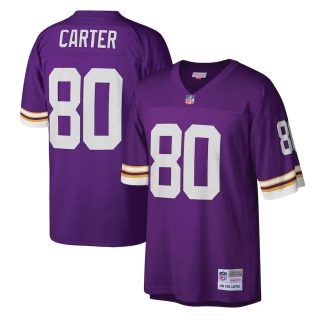 Men's Minnesota Vikings Cris Carter Mitchell & Ness Purple Legacy Replica Jersey