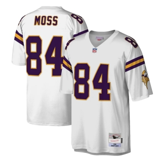 Men's Minnesota Vikings Randy Moss Mitchell & Ness White Legacy Replica Jersey