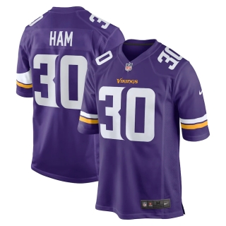 Men's Minnesota Vikings CJ Ham Nike Purple Game Jersey