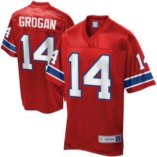 Men's NFL Pro Line New England Patriots Steve Grogan Retired Player Jersey