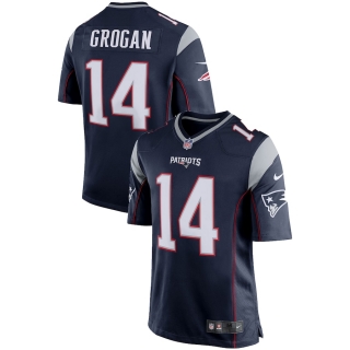 Men's New England Patriots Steve Grogan Nike Navy Blue Retired Player Game Jersey