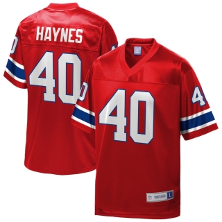 Men's New England Patriots Mike Haynes NFL Pro Line Red Retired Player Jersey