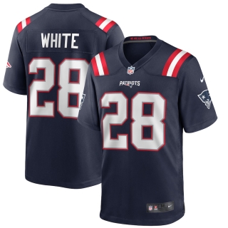 Men's New England Patriots James White Nike Navy Game Jersey