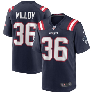 Men's New England Patriots Lawyer Milloy Nike Navy Game Retired Player Jersey