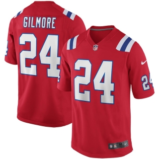 Men's New England Patriots Stephon Gilmore Nike Red Alternate Game Jersey