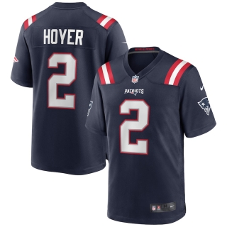 Men's New England Patriots Brian Hoyer Nike Navy Game Jersey