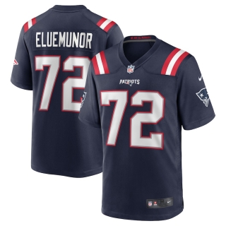 Men's New England Patriots Jermaine Eluemunor Nike Navy Team Game Jersey