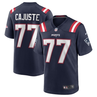 Men's New England Patriots Yodny Cajuste Nike Navy Team Game Jersey