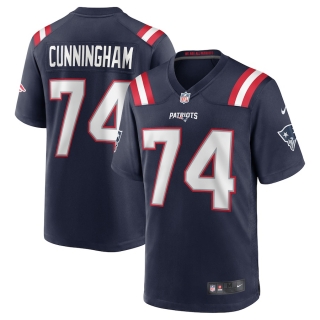 Men's New England Patriots Korey Cunningham Nike Navy Game Jersey