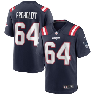 Men's New England Patriots Hjalte Froholdt Nike Navy Game Jersey