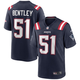Men's New England Patriots Ja'Whaun Bentley Nike Navy Game Jersey