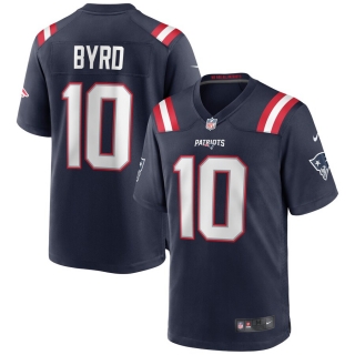 Men's New England Patriots Damiere Byrd Nike Navy Game Jersey