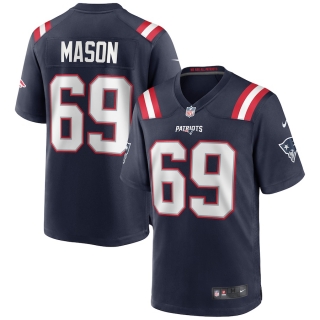 Men's New England Patriots Shaq Mason Nike Navy Game Jersey