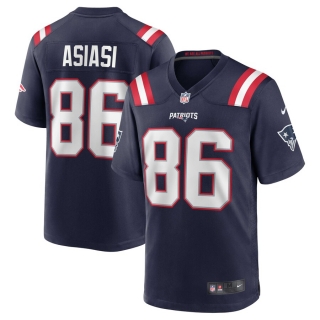 Men's New England Patriots Devin Asiasi Nike Navy Team Game Jersey