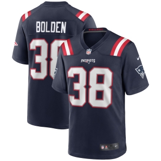 Men's New England Patriots Brandon Bolden Nike Navy Game Player Jersey