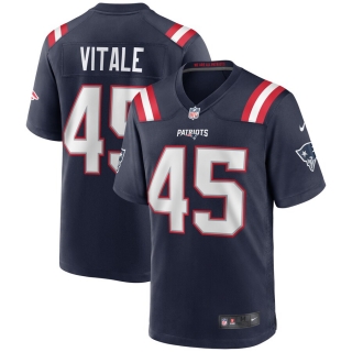 Men's New England Patriots Danny Vitale Nike Navy Game Jersey