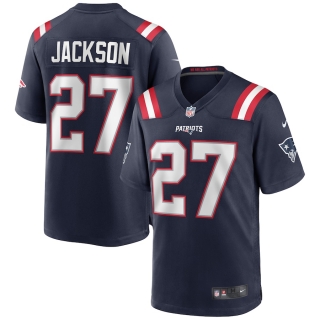 Men's New England Patriots JC Jackson Nike Navy Game Jersey