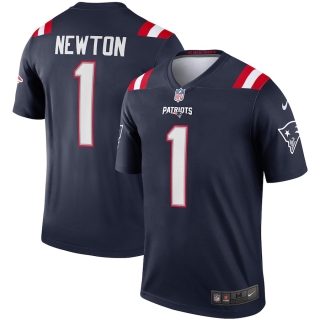 Men's New England Patriots Cam Newton Nike Navy Legend Player Jersey