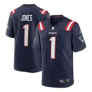 Men's New England Patriots Mac Jones Nike Navy 2021 NFL Draft First Round Pick Game Jersey