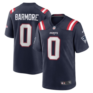 Men's New England Patriots Christian Barmore Nike Navy 2021 NFL Draft Pick Player Game Jersey