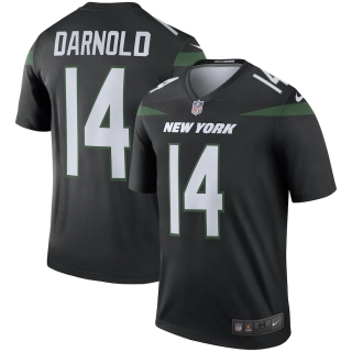 Men's New York Jets Sam Darnold Nike Stealth Black Color Rush Legend Jersey