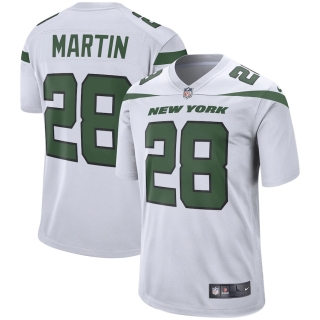 Men's New York Jets Curtis Martin Nike Spotlight White Retired Player Game Jersey