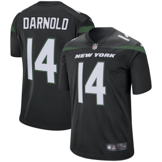 Men's New York Jets Sam Darnold Nike Stealth Black Game Jersey